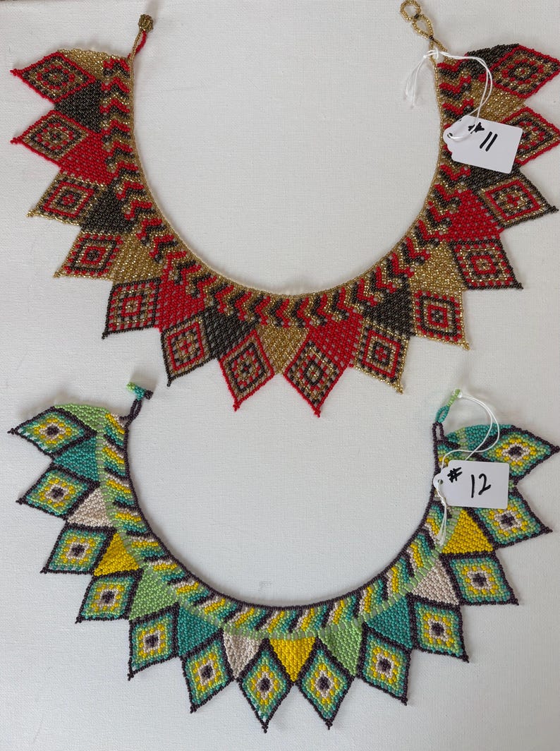 20 Dollars off Handmade Beaded Necklace: Chiapas Mexico Artisan Jewelry image 7