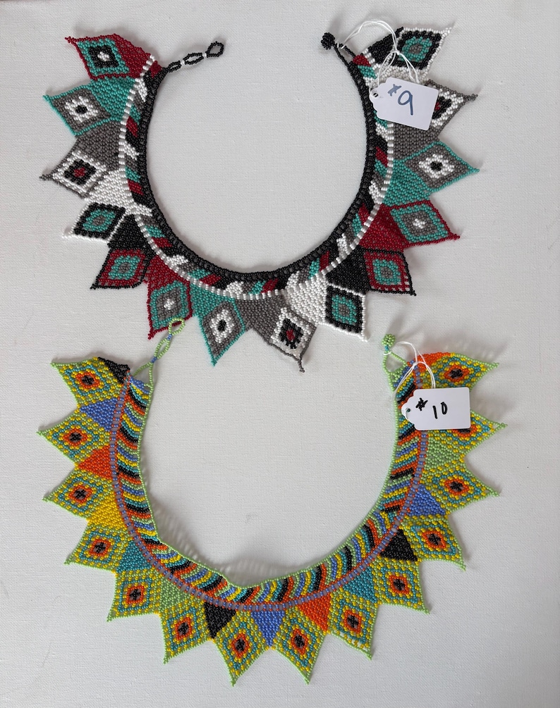 20 Dollars off Handmade Beaded Necklace: Chiapas Mexico Artisan Jewelry image 6