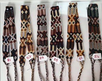 Braided Hat Bands Natural Tones