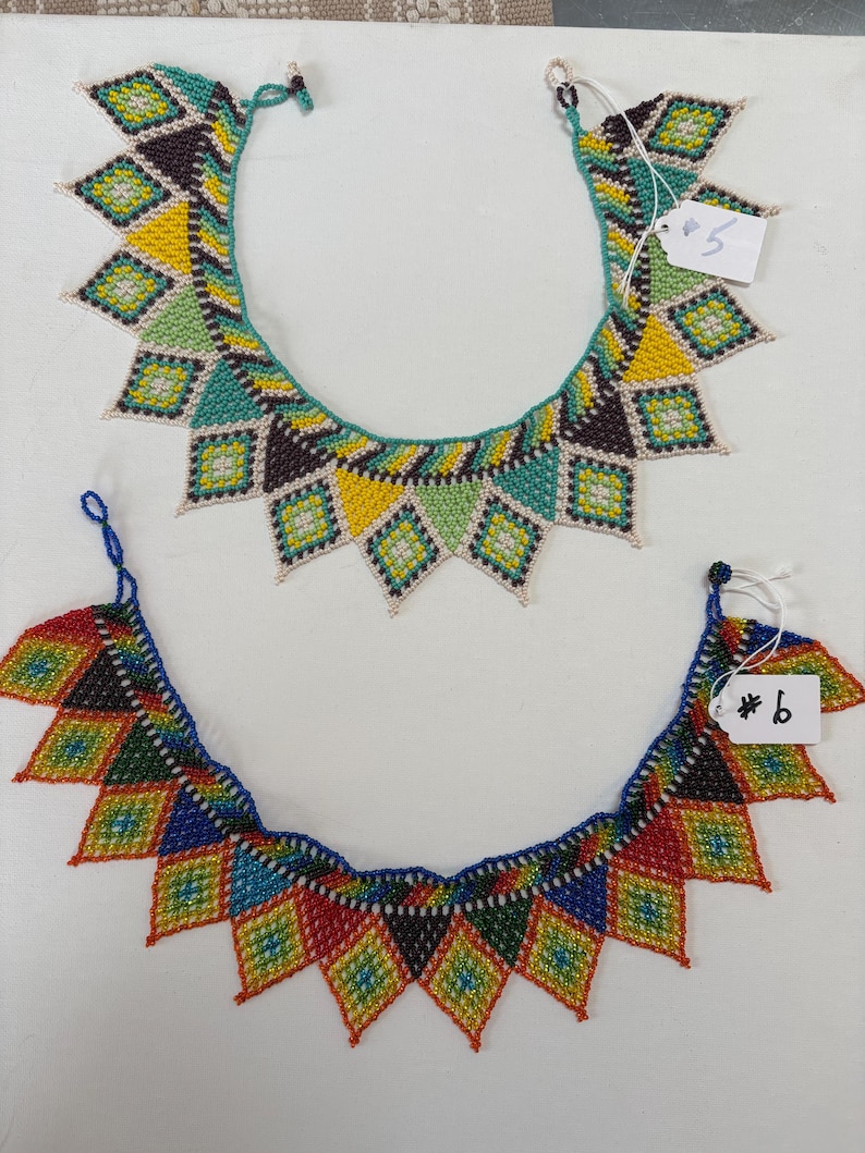 20 Dollars off Handmade Beaded Necklace: Chiapas Mexico Artisan Jewelry image 4
