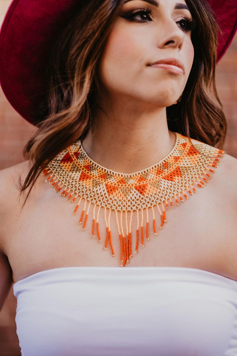 20 Dollars off Handmade Beaded Necklace: Chiapas Mexico Artisan Jewelry image 9