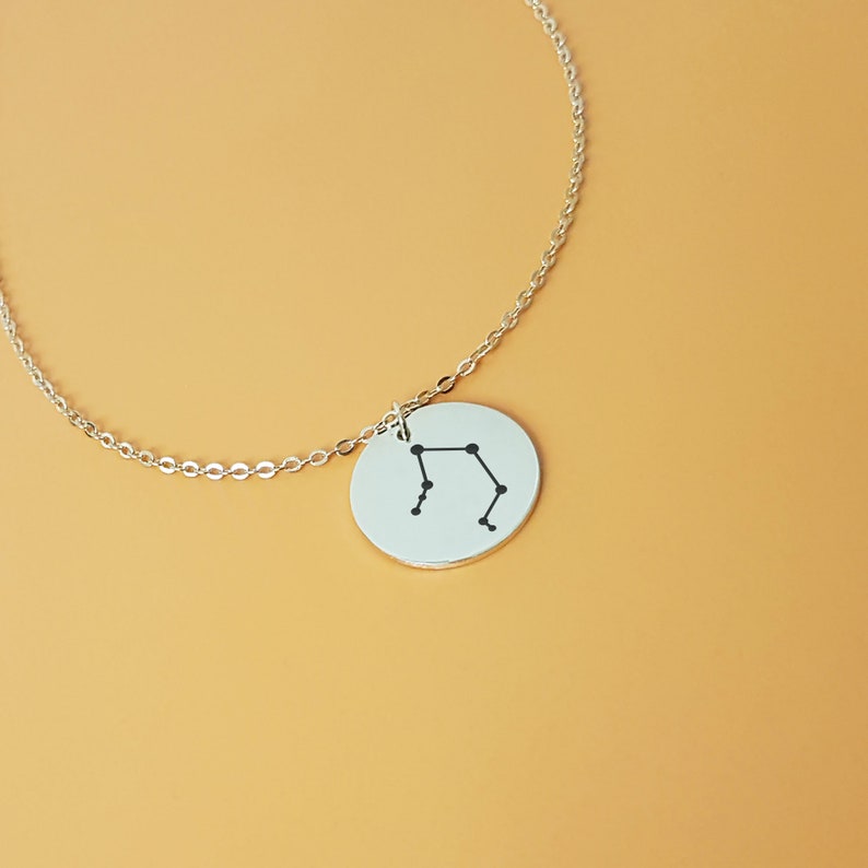Zodiac Sign Necklace Star Sign Necklace Horoscope Jewelry Celestial Jewelry Astrology Necklace Zodiac Charm Constellation Pendant