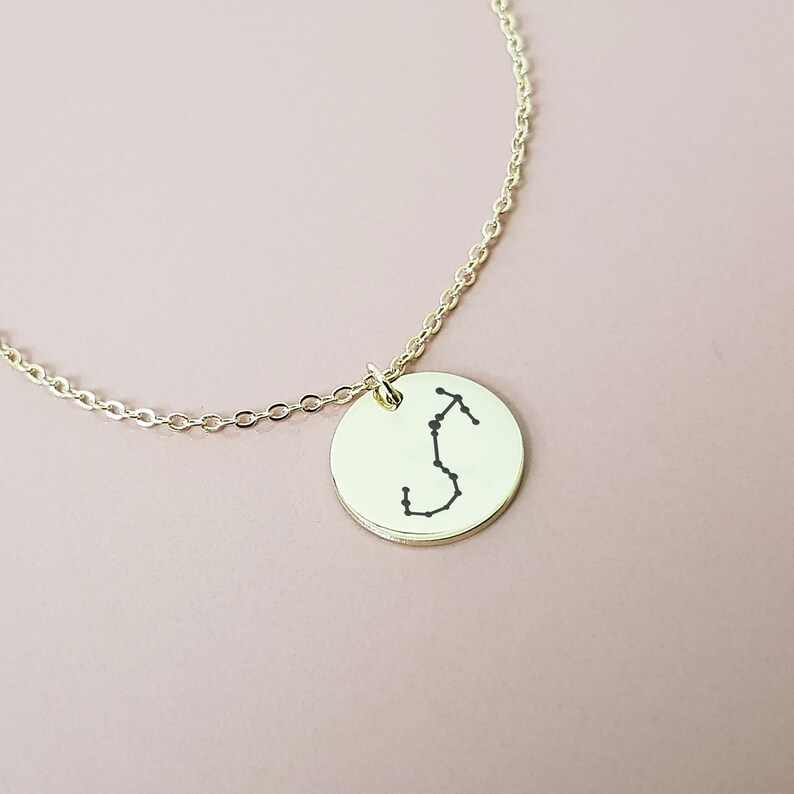 Zodiac Sign Necklace Star Sign Necklace Horoscope Jewelry Celestial Jewelry Astrology Necklace Zodiac Charm Constellation Pendant