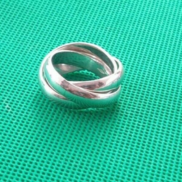 Vintage 925 SOLID HEAVY Sterling Silver Russian Wedding Ring Sizes K to Y