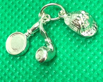 Parure Sherlock Holmes vintage en argent sterling