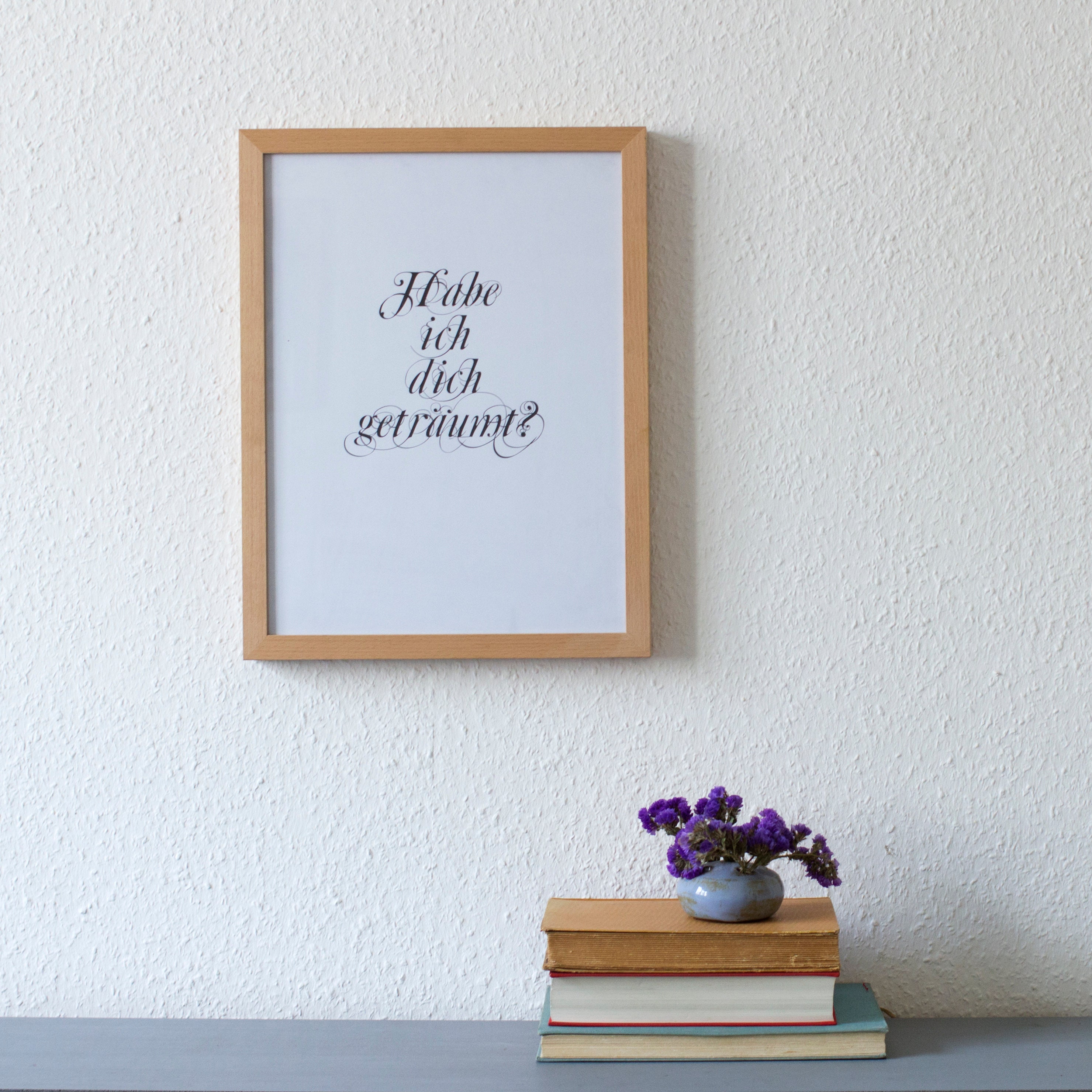 Habe ich dich geträumt Poster for an cosy home Etsy