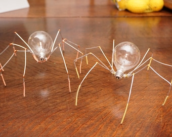 Light Bulb Metal Spider - PRICE DROP!!