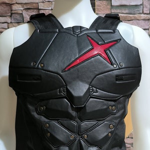 Red X chest and abs armor