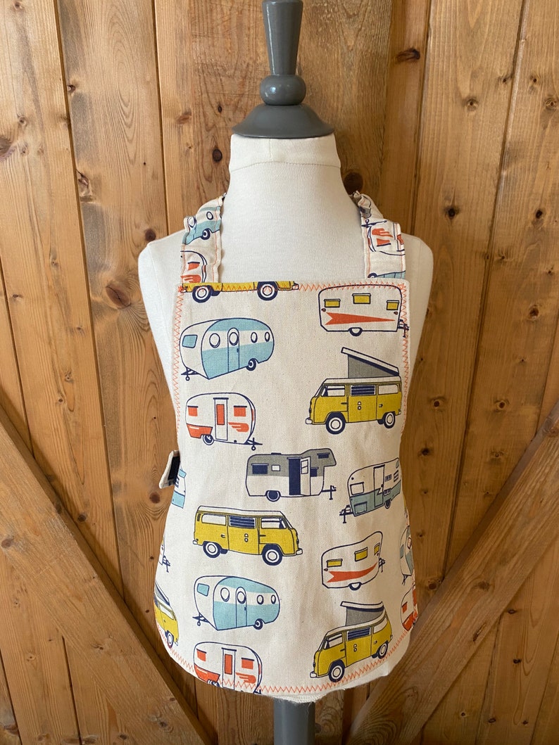 Toddler Retro Cars Apron