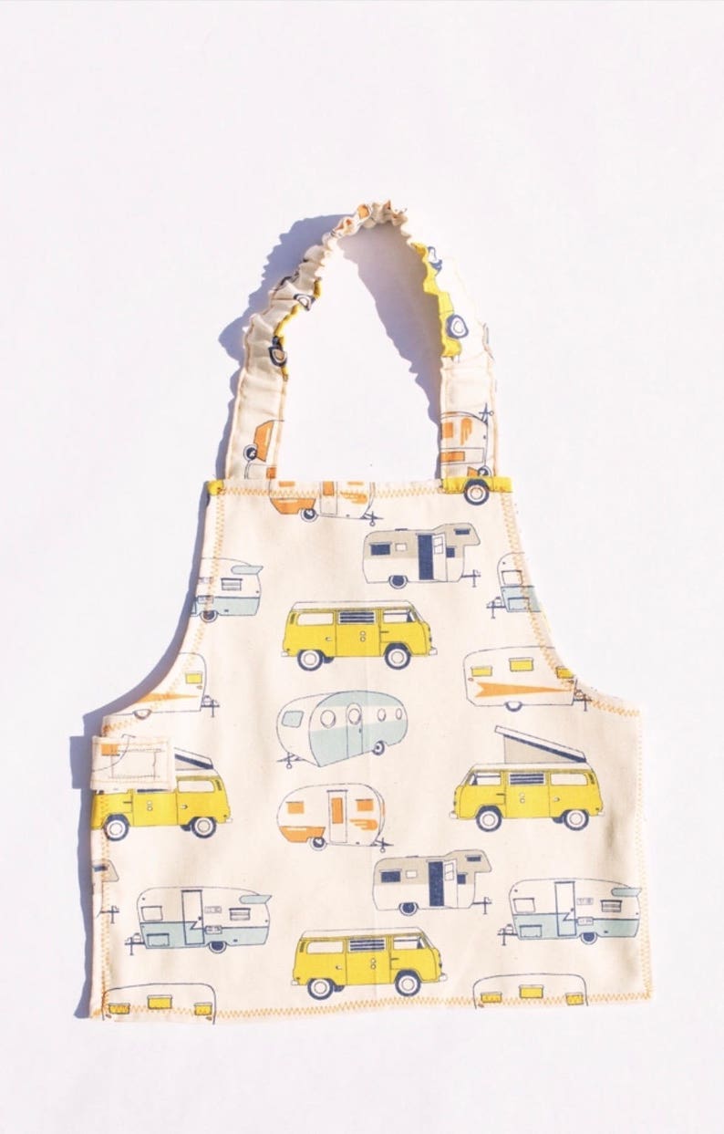 Toddler Retro Cars Apron