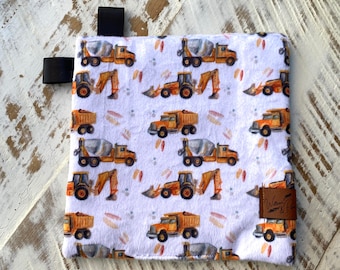 Baby Crinkle Paper, Sensory Paper, Construction Vehicles Baby Crinkle Paper, Baby Shower Gift