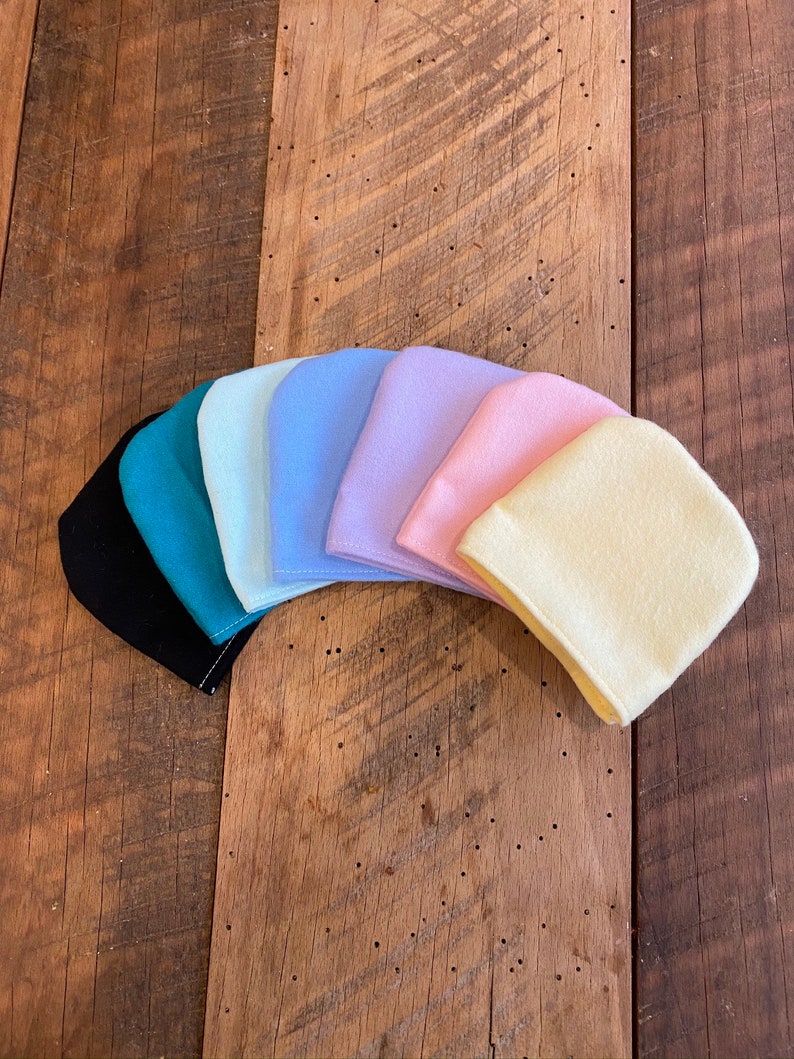 Child Dusting Mitt Polishing Mitt Flannel Polishing Mitt Montessori Care of Environment Montessori Practcle Life image 1