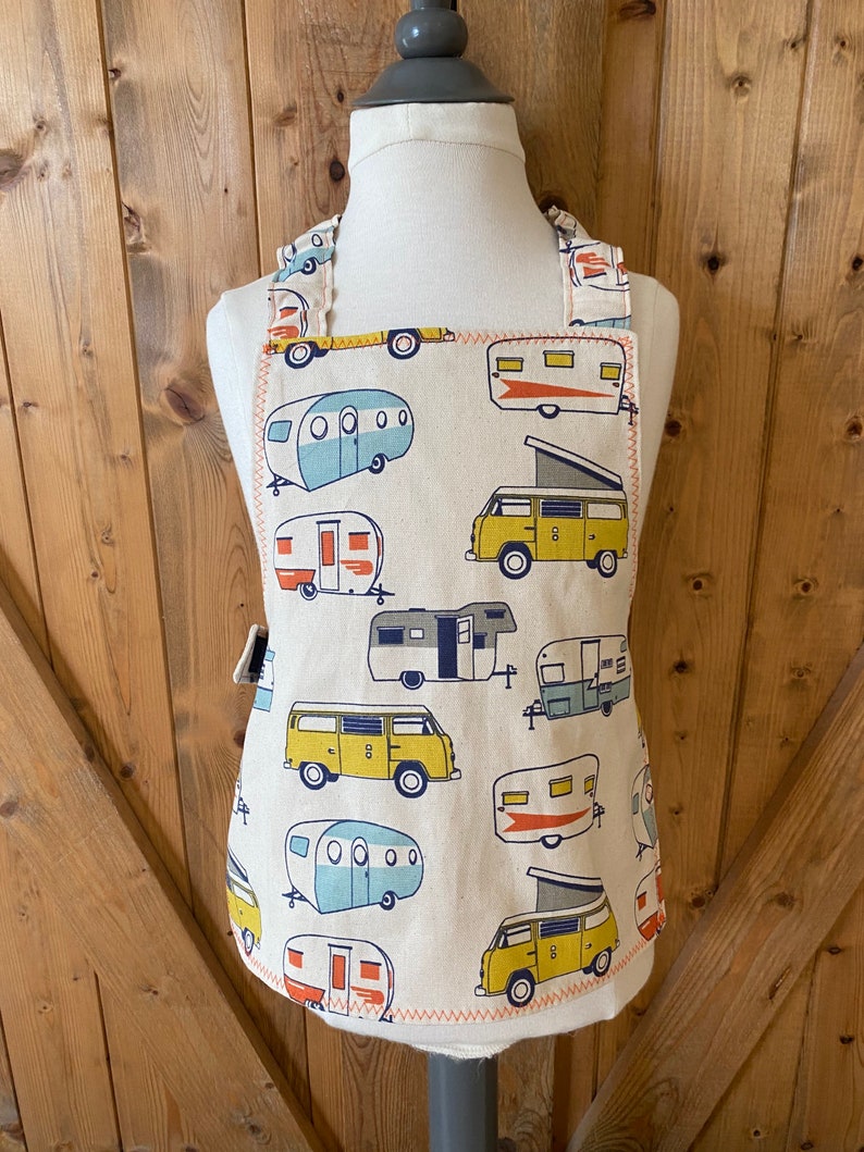 Toddler Retro Cars Apron