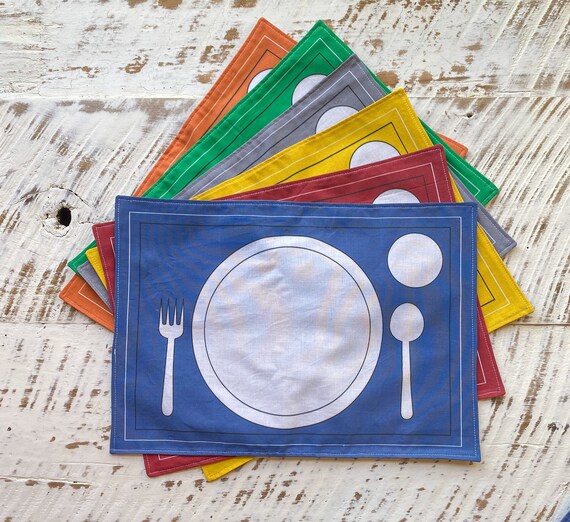 Childrens Placemats Montessori Placemats Montessori Place Etsy