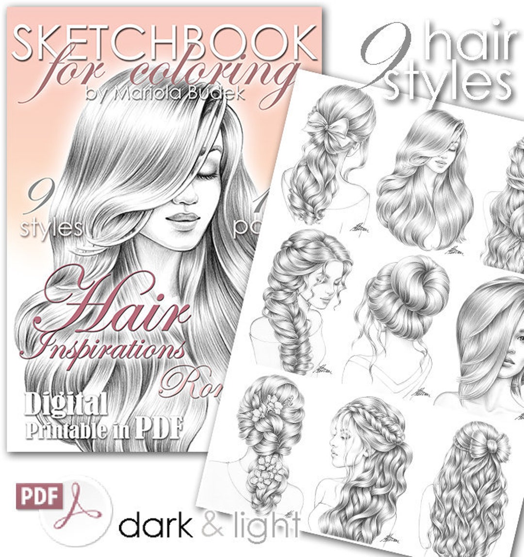 Hair Inspirations Romantic Mariola Budek Sketchbook - Etsy Hong Kong Hair Inspirations Romantic Mariola Budek Sketchbook - Etsy Hong Kong
