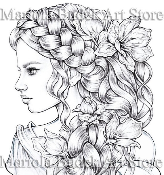 Download Chaplet Mariola Budek Premium Coloring Page Printable | Etsy