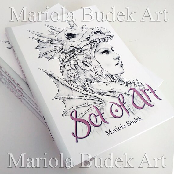 Download Set Of Art Mariola Budek 24 Coloring Pages Adult Etsy