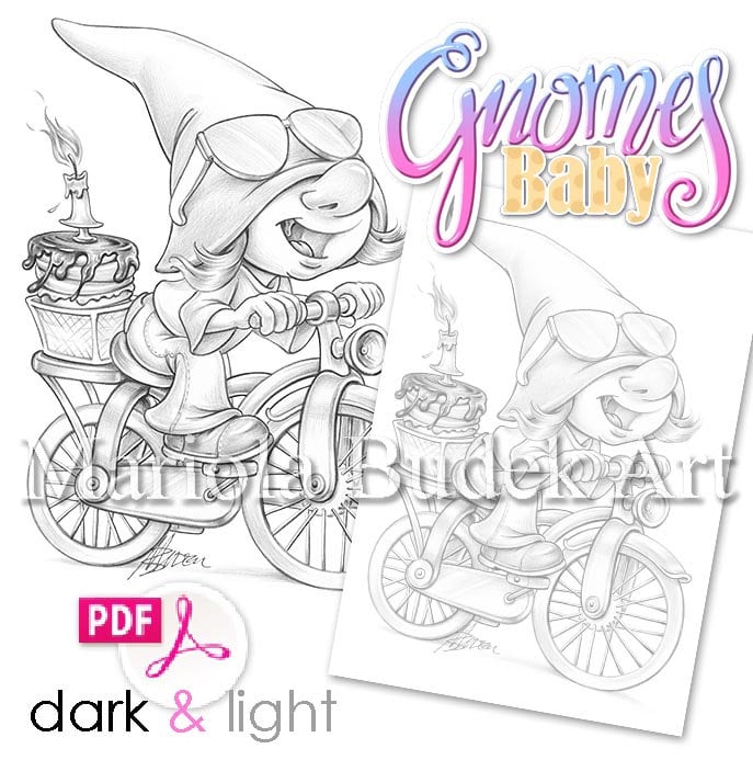 Baby Gnomes Mariola Budek Coloring Book Printable Adult Etsy Espa??a