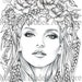 Summer | Mariola Budek - Premium Coloring Page | Printable Adult Colouring Pages Book Instant Download Grayscale Illustration PDF