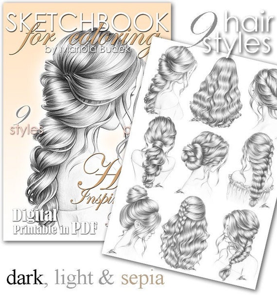 Hair Inspirations Natural Mariola Budek Sketchbook - Etsy Hong Kong Hair Inspirations Natural Mariola Budek Sketchbook - Etsy Hong Kong
