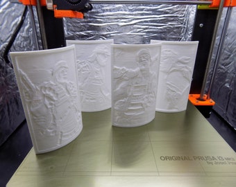 Merc Lithophanes 3D Printed | DB
