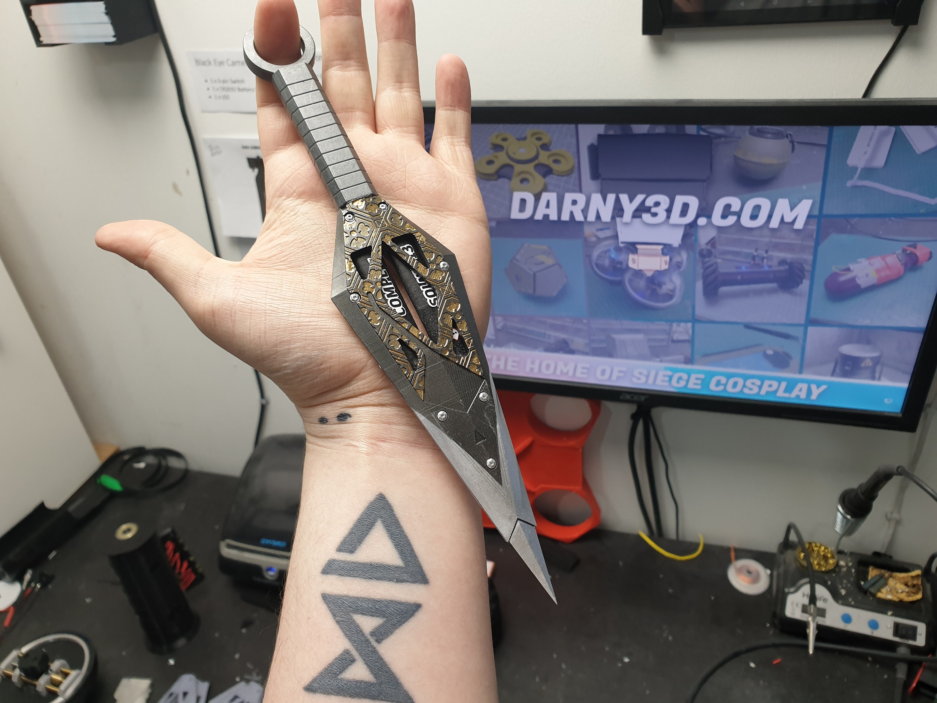 Azami Kiba Barrier, R6S, Cosplay Prop, 3D Printed