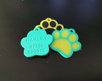 Médaille de nom de chien personnalisée | Imprimé en 3D - Accessoires