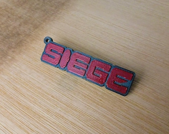 Siege NFC Charm, R6S, Cosplay Prop, 3D Printed