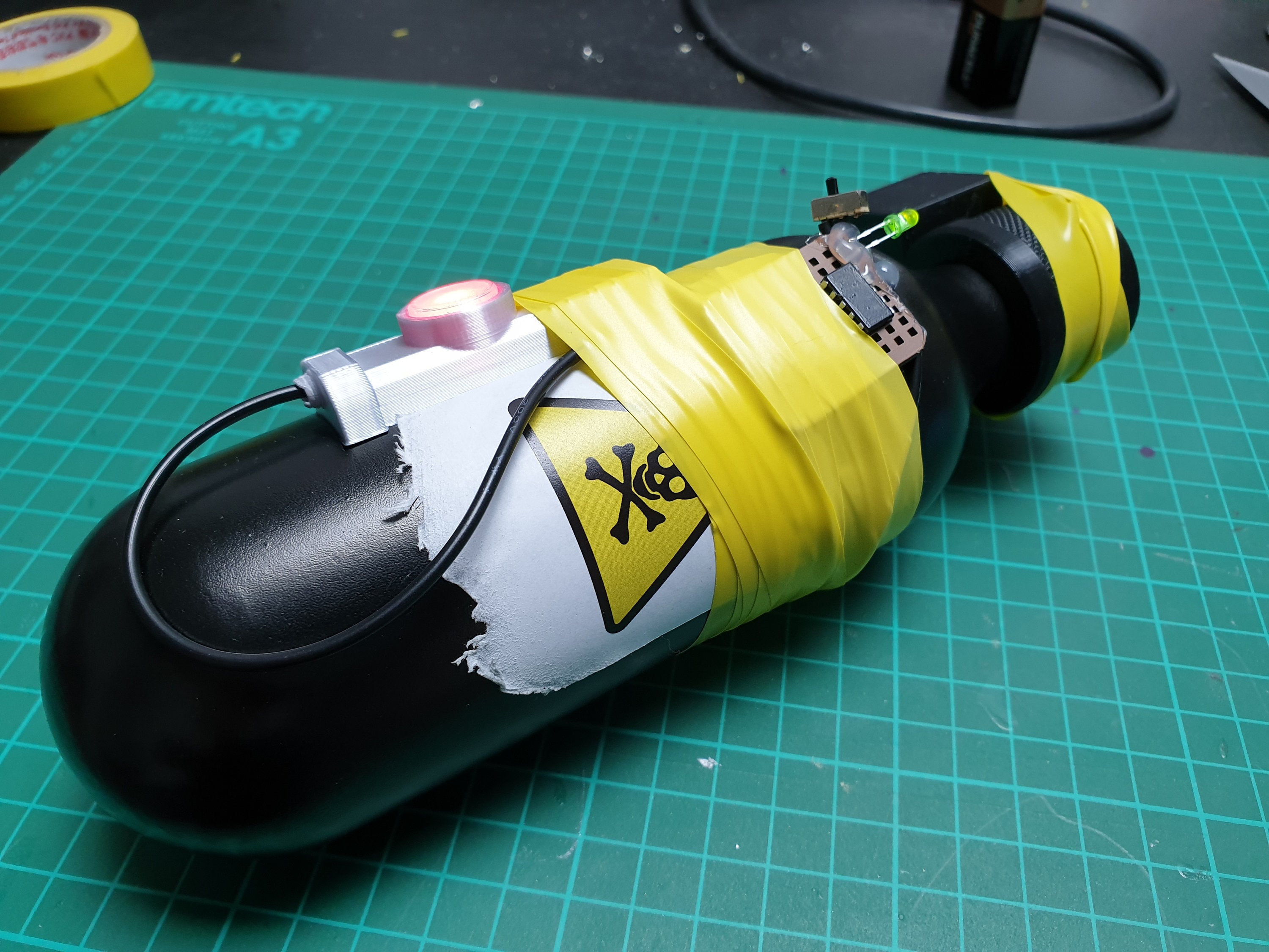 Smoke Elite Gas Canister R6S Cosplay Prop 3D Printed