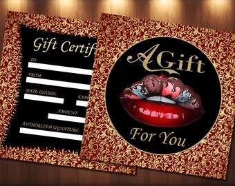 makeup artist gift certificate template gift certificate etsy