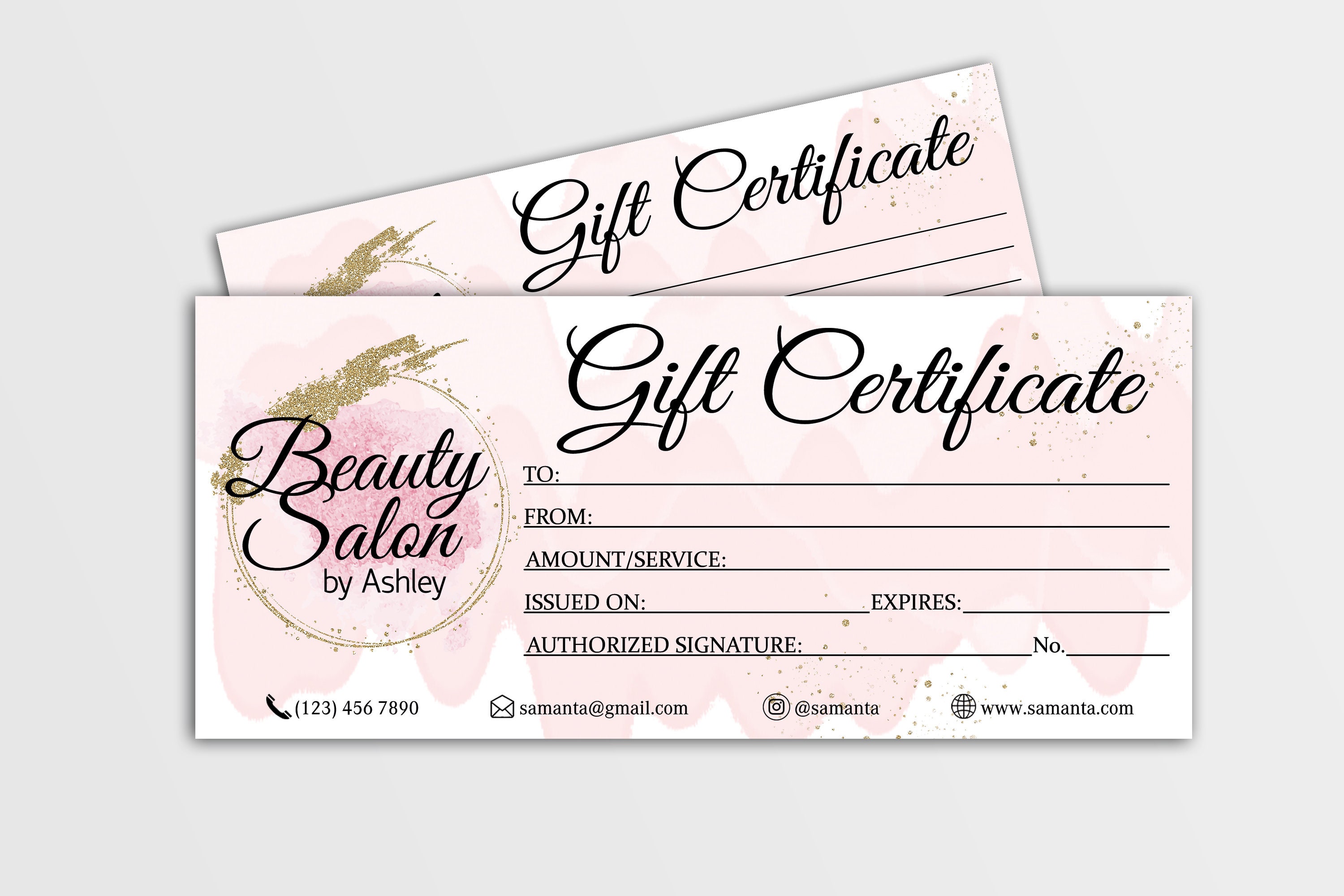 gift certificate