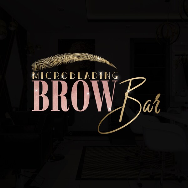 Eyebrow Logo, Beauty Logo, Microblading Logo, Lashes Logo, Brow logo, Makeup Artist Logo, Esthetician Logo, Face Care Logo, Beautician Logo