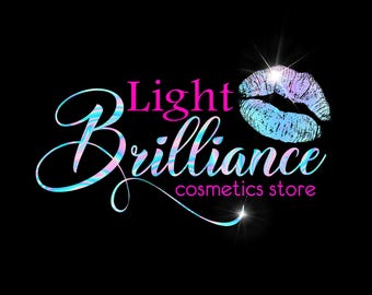 Premade Beauty-logo: roze vrouwelijk ontwerp, wimper, haar, nagel (digitaal bestand, aangepast ontwerp)
