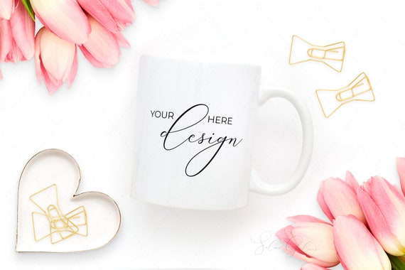 Mug Mockup Styled Mug Light Pink Tulips 3 Mug Mockup Styled Mug Light Pink Tulips 3