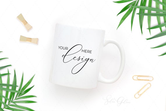 Mug Mockup Styled Mug Tropical Leaves 2 Mug Mockup Styled Mug Tropical Leaves 2