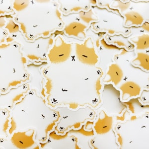 Cute Shiba Inu Sticker | Waterproof Shiba Inu Sticker Vinyl Shiba Inu Sticker Animal Sticker Dog Sticker Cute Sticker