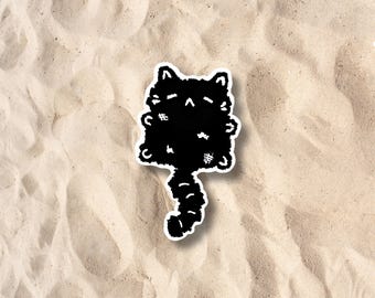 Black Cat Sticker | Waterproof Vinyl Decal