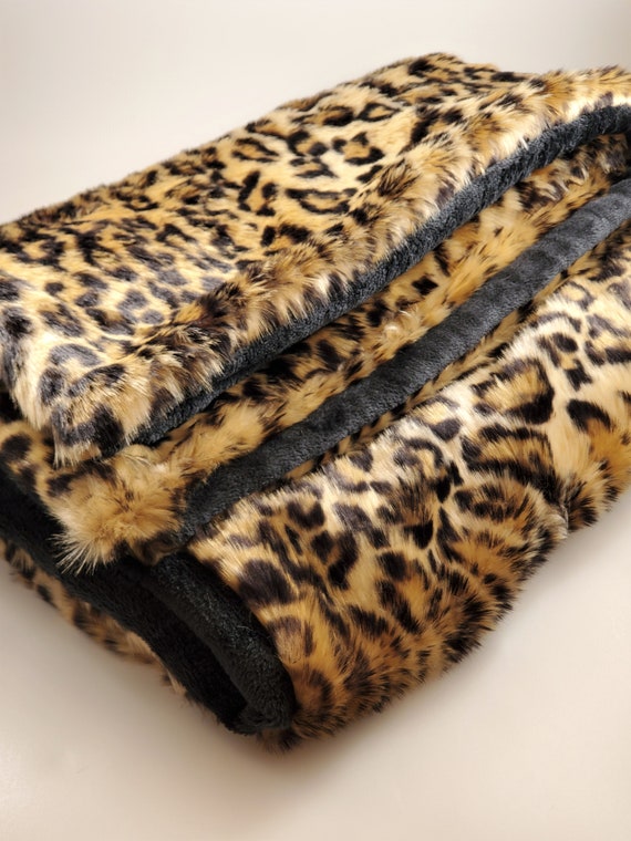 Faux fur cheetah blanket new arrivals
