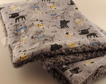 yellow dog blanket