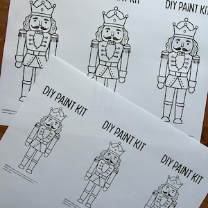 DIY Nötknäpparen Målarbild – Utskrivbar Digital Nedladdning