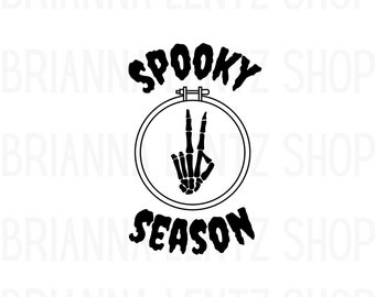 Spooky Season A Cross Stitch SVG, PNG,  Download File, Cross Stitch Clip Art Clip Art, Cross Stitch Sticker, Halloween SVG