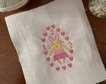 123 Ballerina Chickie Cross Stitch Design Pattern