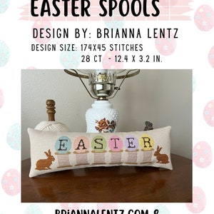 Easter Spools A Spring and Easter Cross Stitch Design Pattern image 1