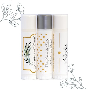 Bulk Wedding Favors For Guest, Wedding Lip Gloss, Wedding Chapstick, Personalized Lip Balm, Wedding Giveaways 100 Tubes Per Order