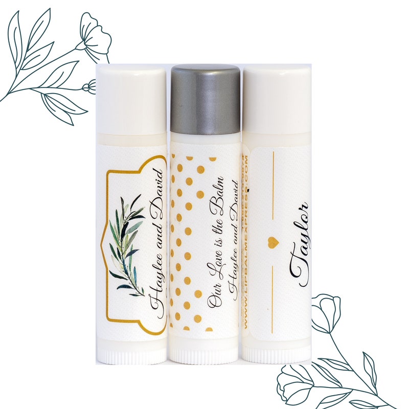 100 individuelle Lippenbalsam-Hochzeitsgeschenke | Personalisierte Brautparty-Geschenke | Gastgeschenke in großen Mengen