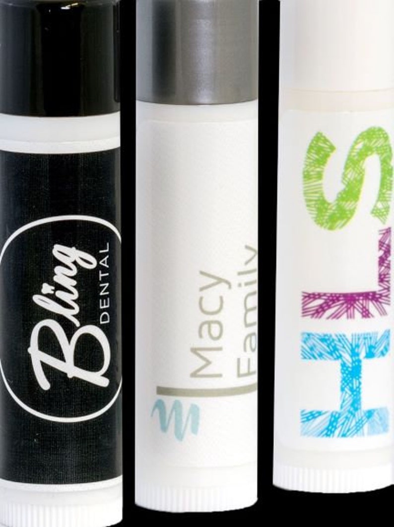 Custom Label Lip Balm, Personalized Lip Gloss, Custom Chapstick 100 Tubes, Party Favors, Wedding Favors, image 6