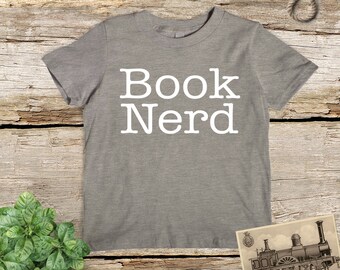 Book Nerd Kids Shirt, Bookish Items, Literary Gifts, Bookwork Gift, Gift for a Reader, Library Shirt