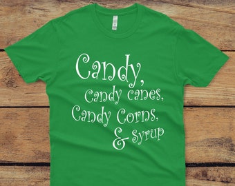 Elf The Movie An Elf/'s Four Main Food Groups Adult T Shirt