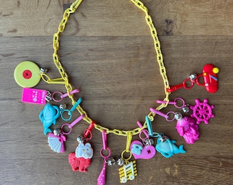 Charm Explosion Bracelet - Vintage Kitsch Charm Bracelet Cracker