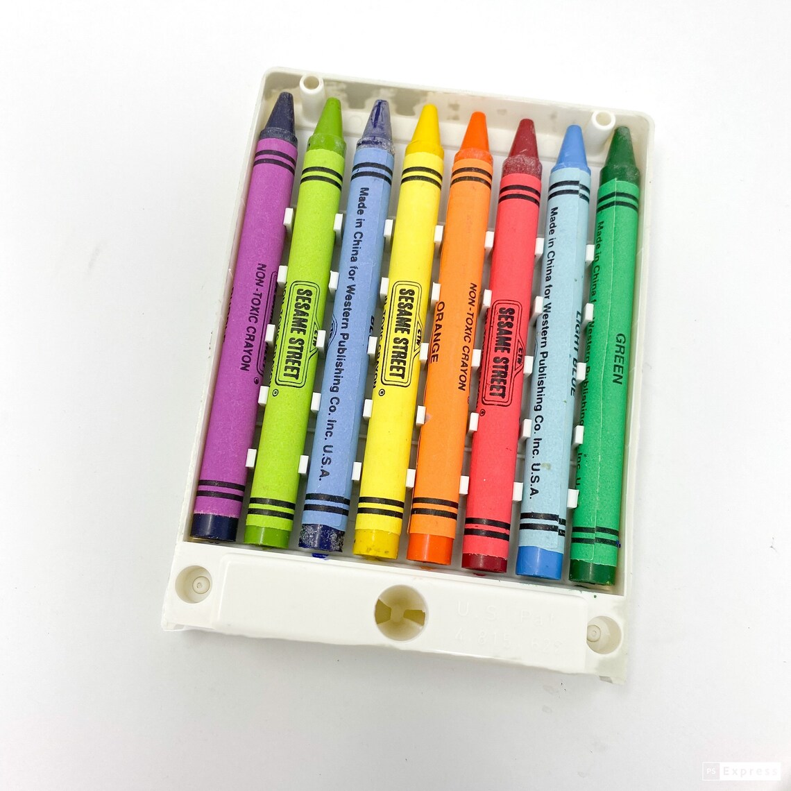 Vintage 1980s 1989 Golden Sesame Street Big Bird 16 Crayon Etsy